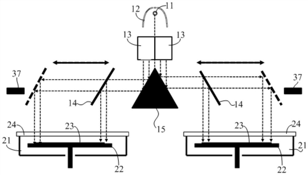 Optical lighting device and optical modification equipment