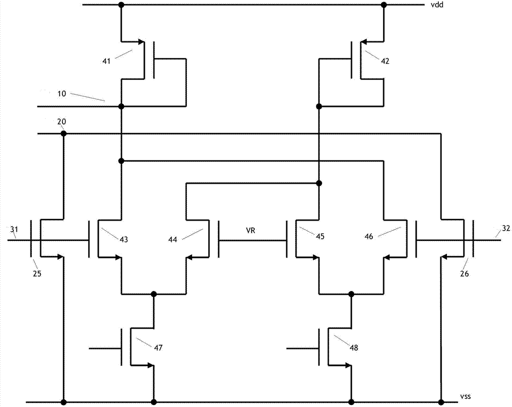 Differential operational amplifier by using active feed-forward circuit for frequency compensation