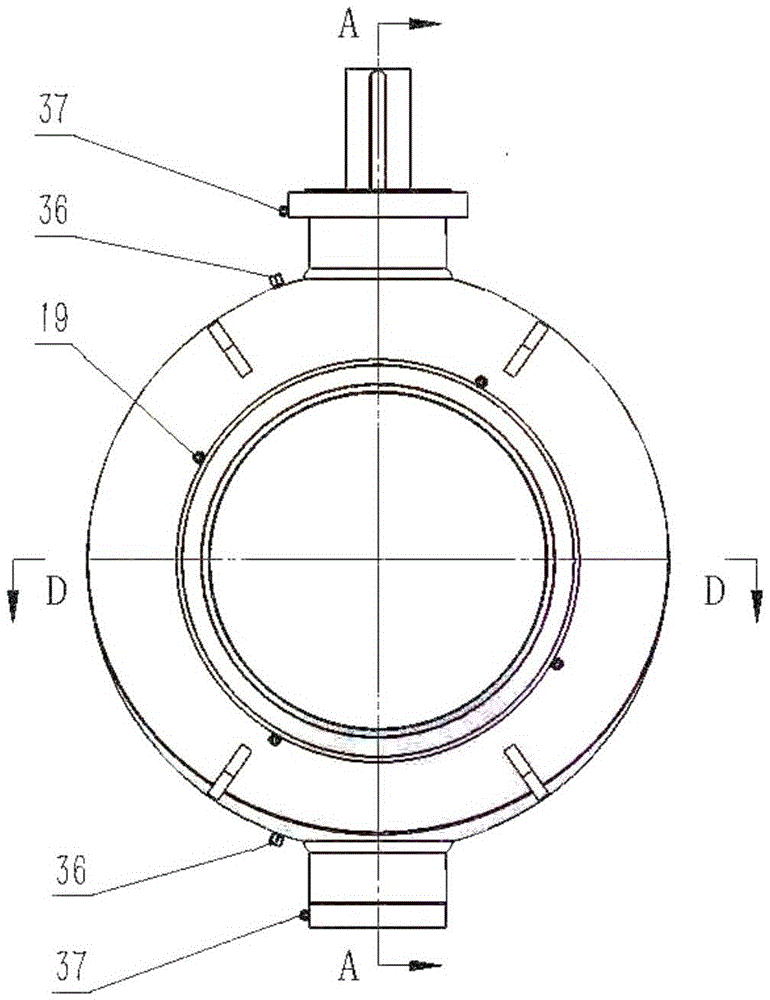 Novel ball valve opening and closing piece and spherical monoclinic weld joint type all-welded ball valve comprising same