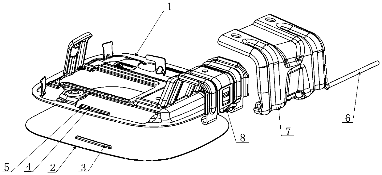 Quick-plug type automobile oil filling port box