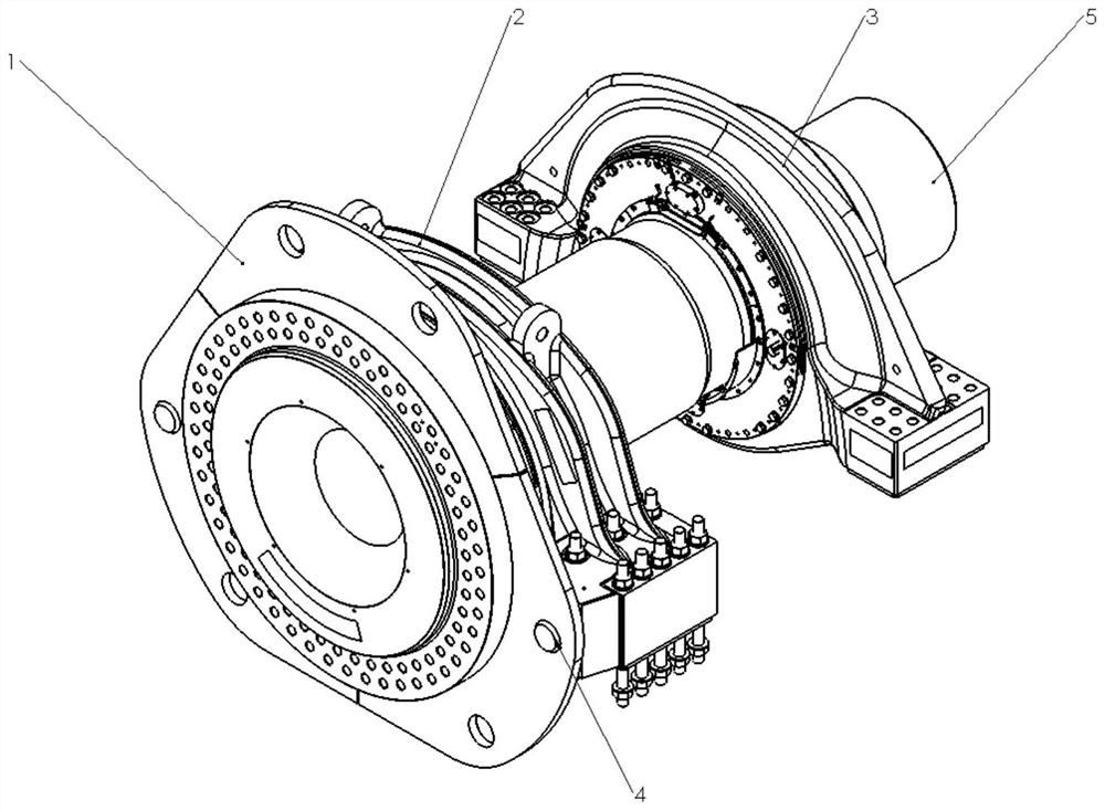 Main bearing grease replacement method for fan driving chain