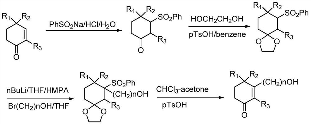 A kind of preparation method of high-purity cyclohexenone long-chain alcohol