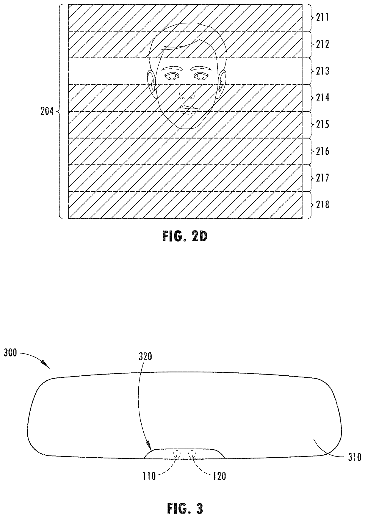 Selective illumination rolling shutter imaging system