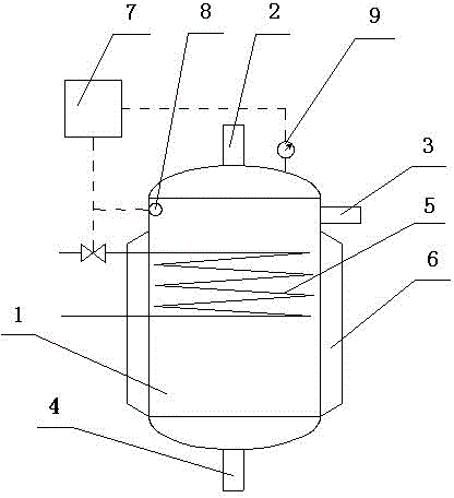 Novel special reaction kettle for esterification reaction