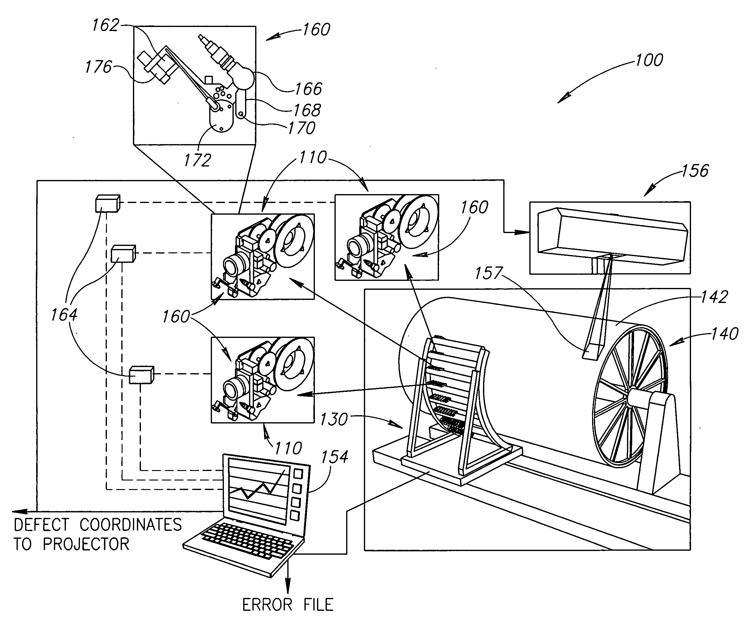 Systems and methods for in-process vision inspection for automated machines