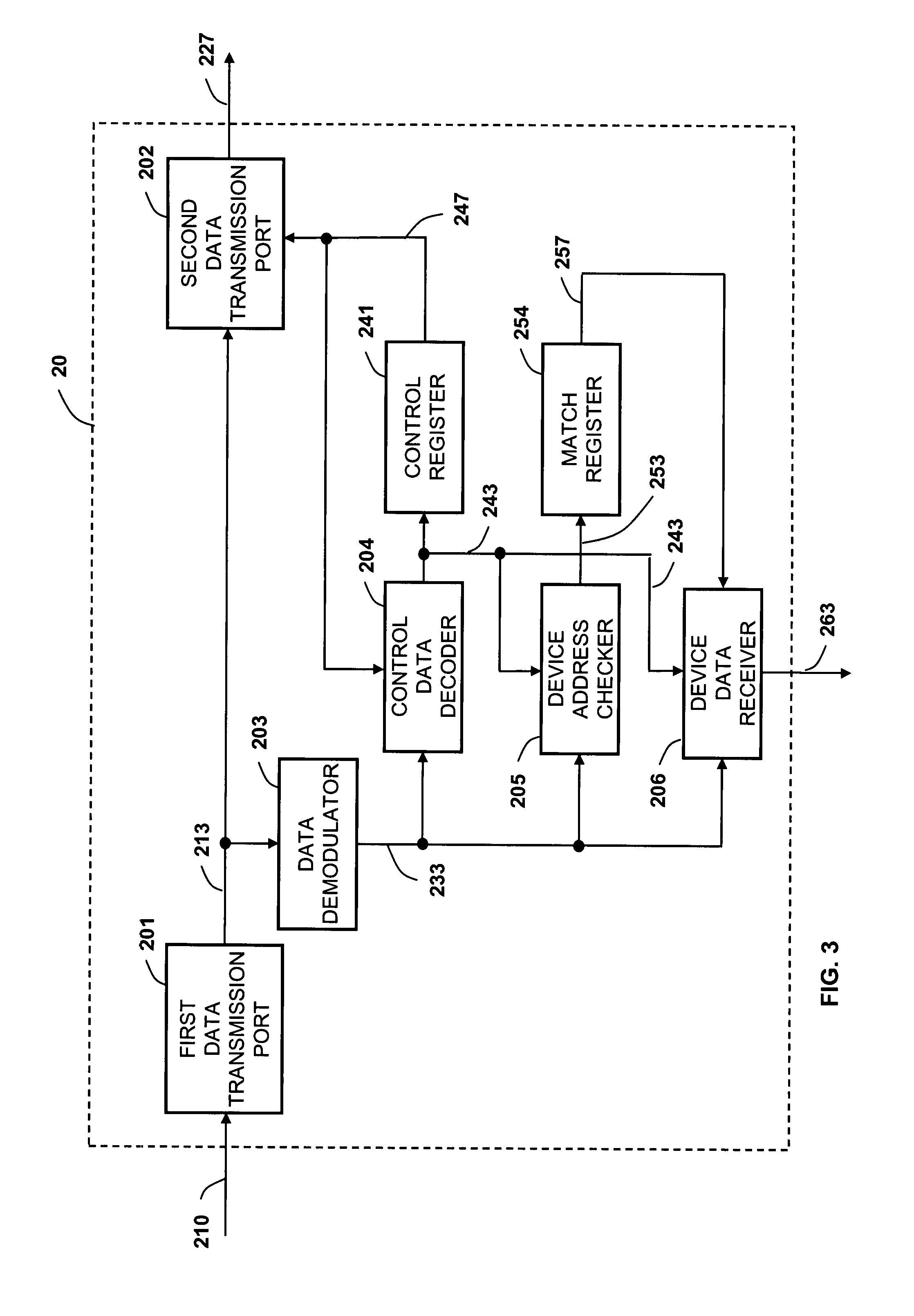Serial bus device with address assignment by master device