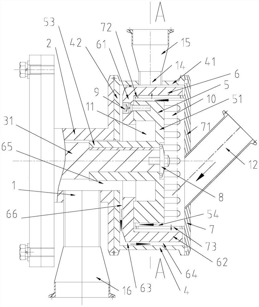 Double-layer rotor for powder-liquid integrated delivery pump