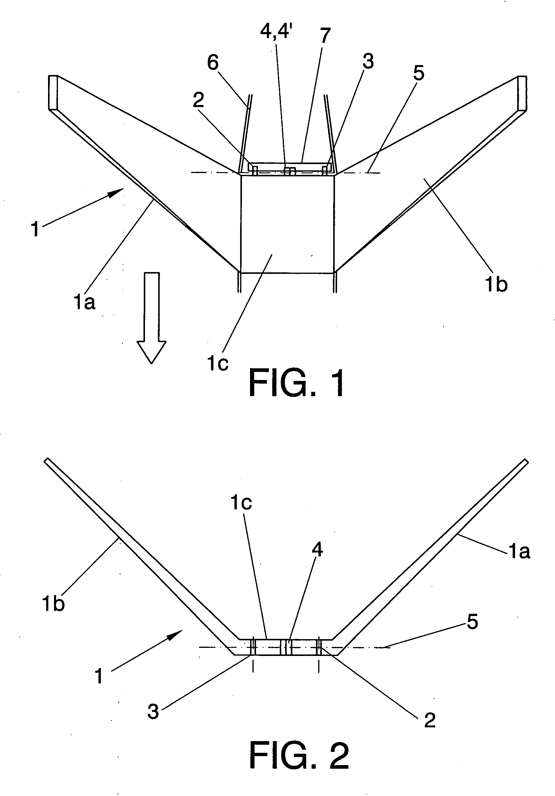 Pivoting coupling system for a large dihedral empennage to the tail fuselage of an aircraft