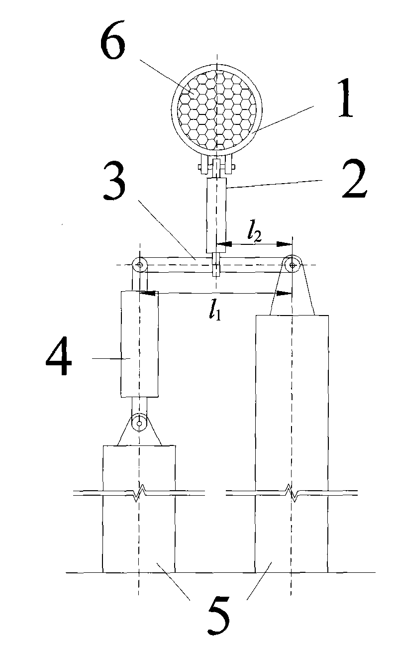 Lever-type gain device for damper