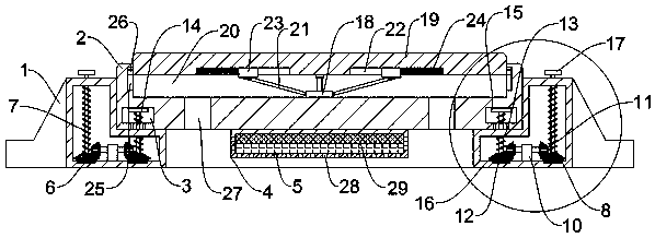 Lifting type shockproof well lid with deodorization function