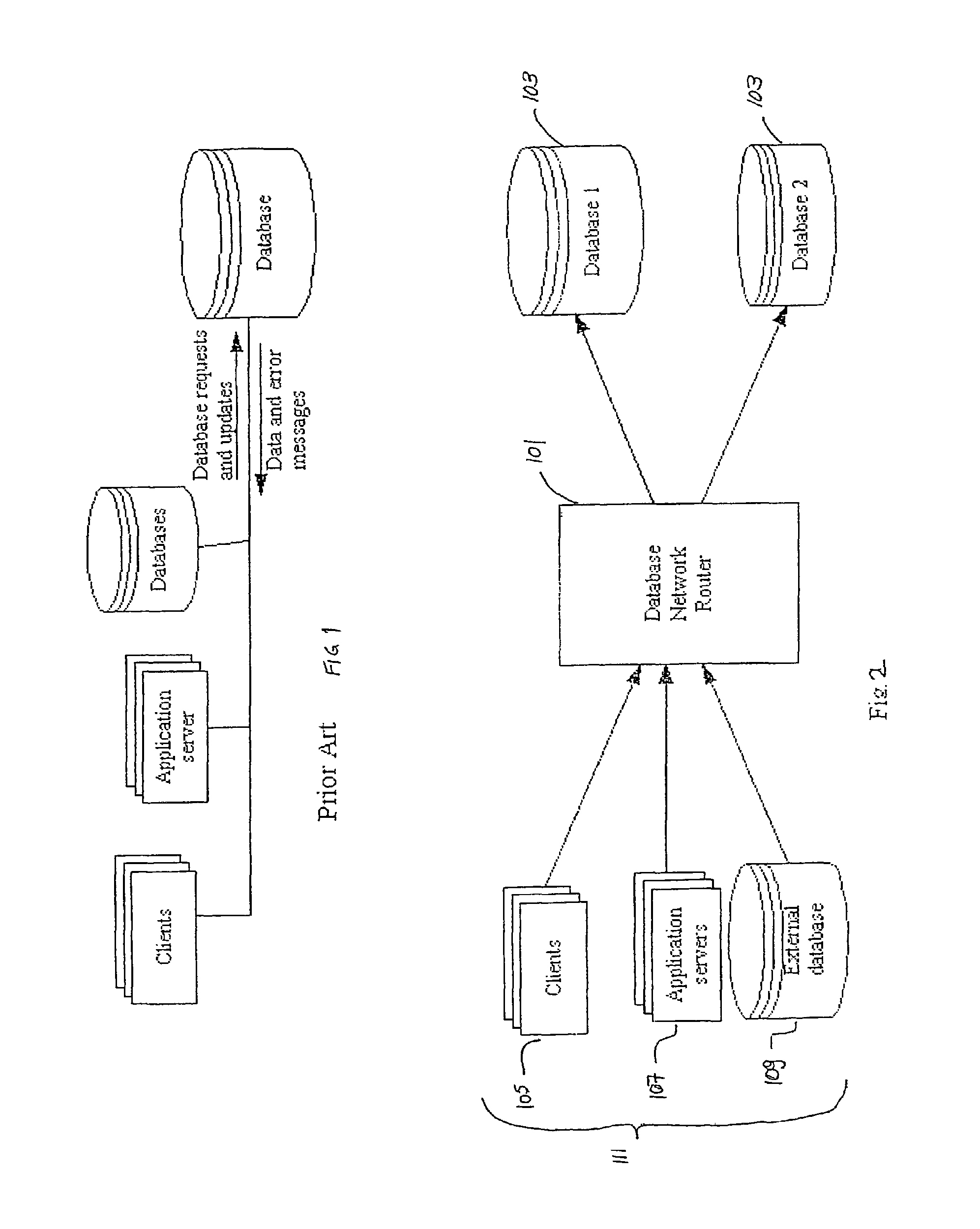 System and method for the optimization of database access in data base networks