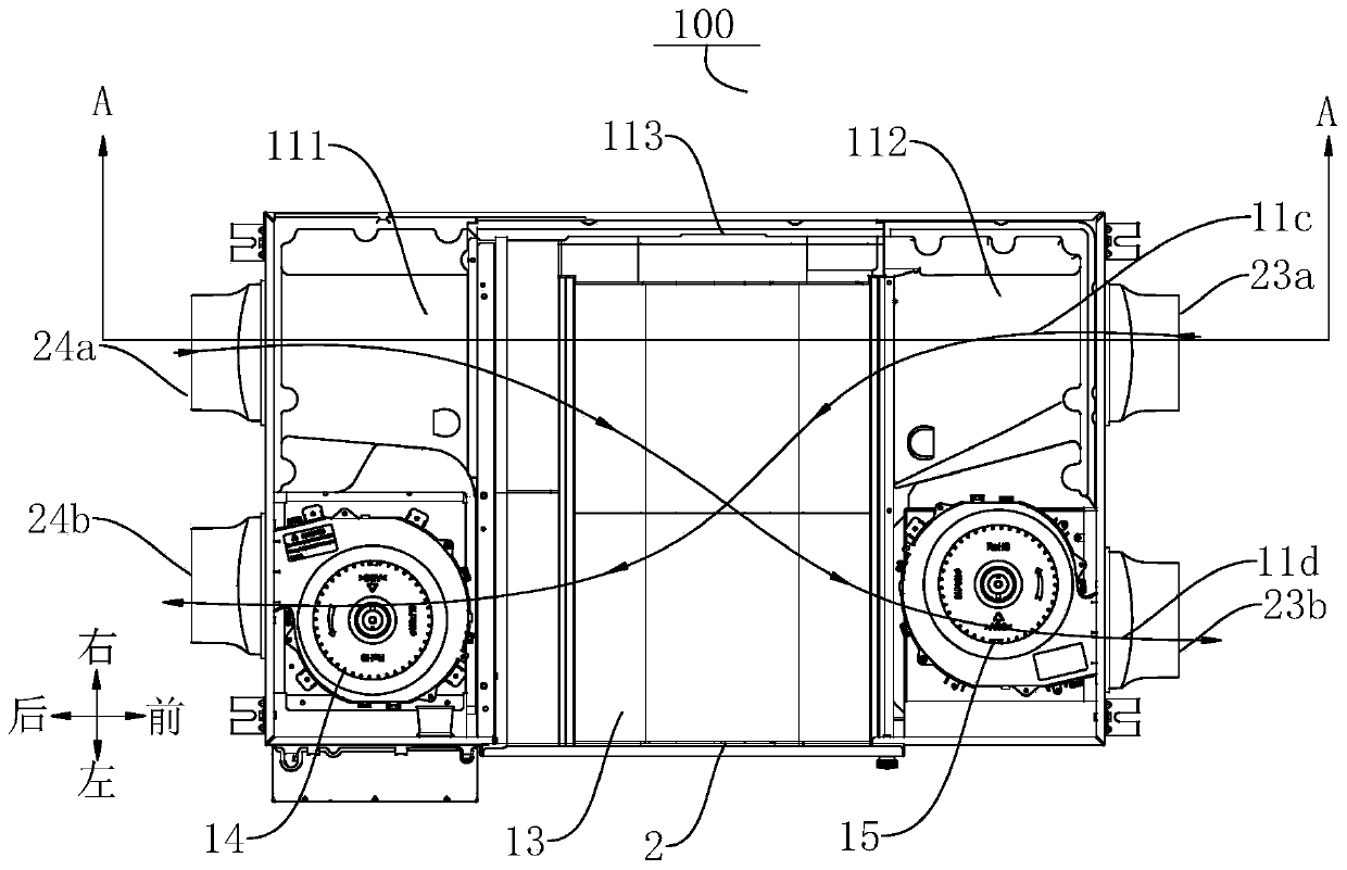 Air duct assembly of air handling equipment and air handling equipment