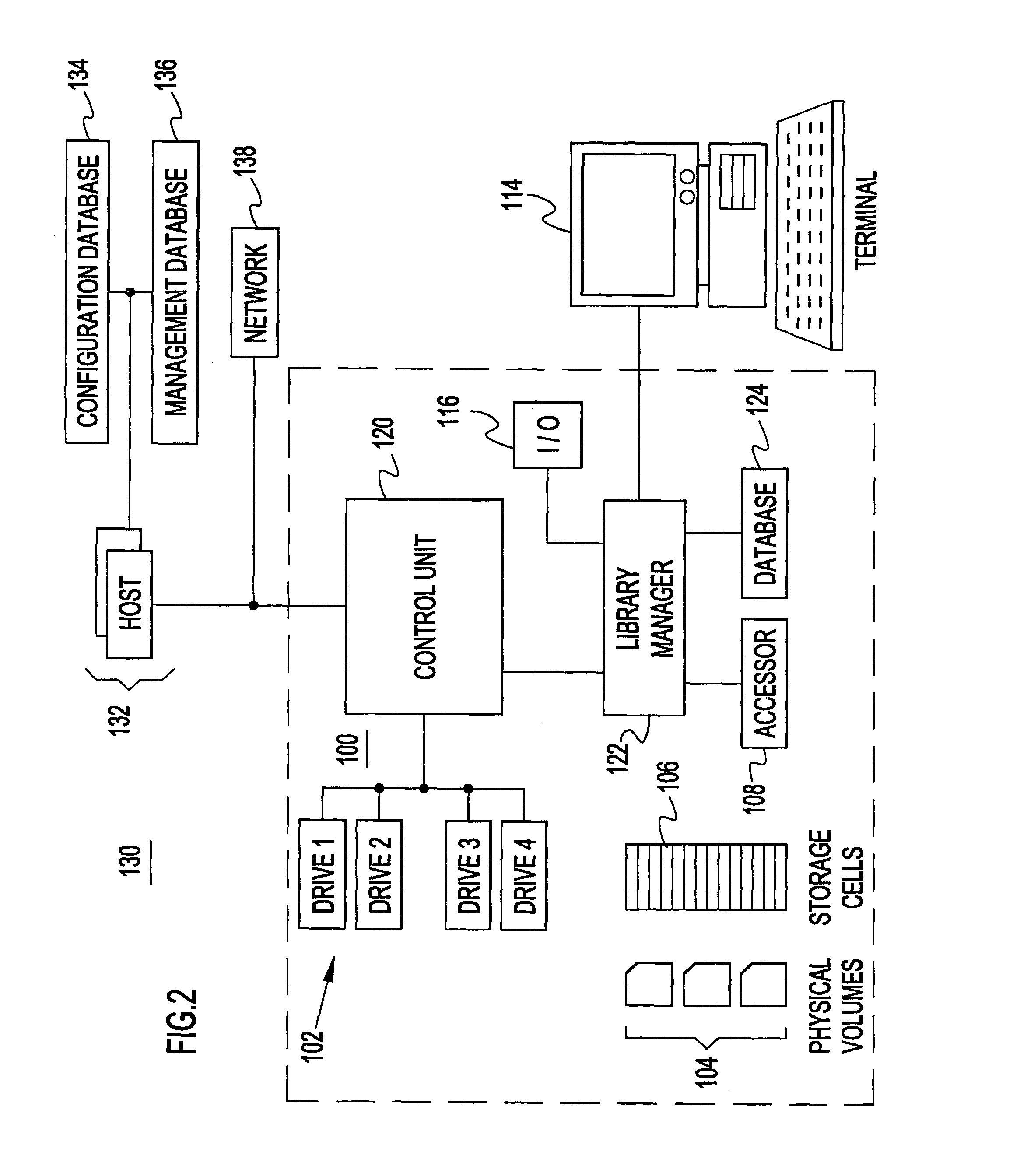 Method for testing media in a library without inserting media into the library database