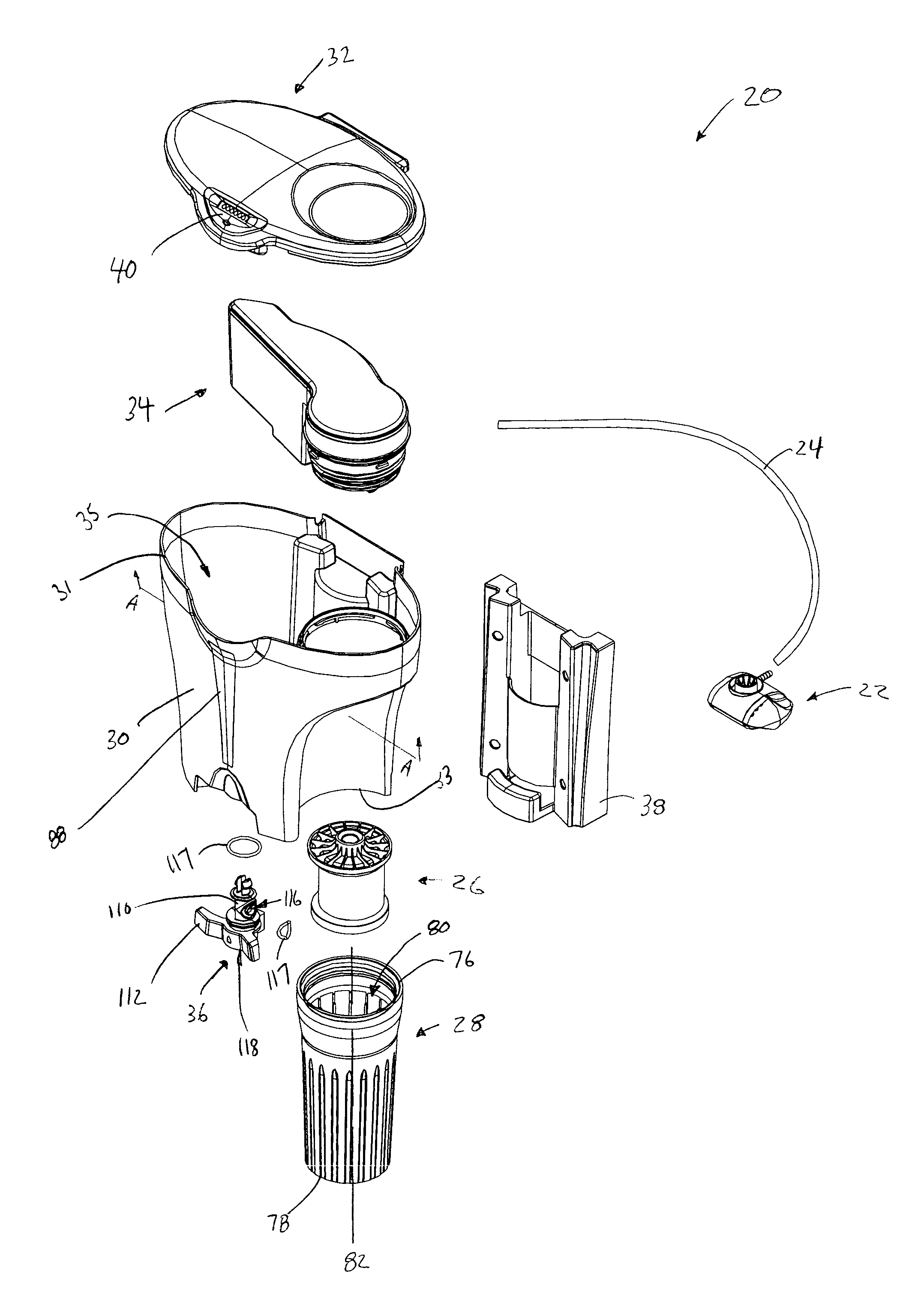 Water filter device
