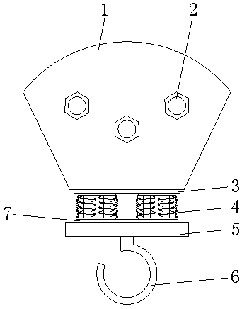 Hoisting wire pulley device for crane