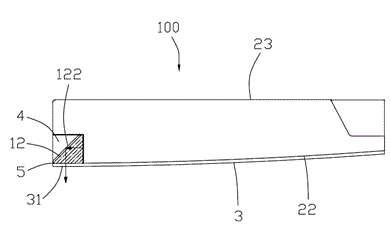 Display device and door body and household electrical appliance provided with same