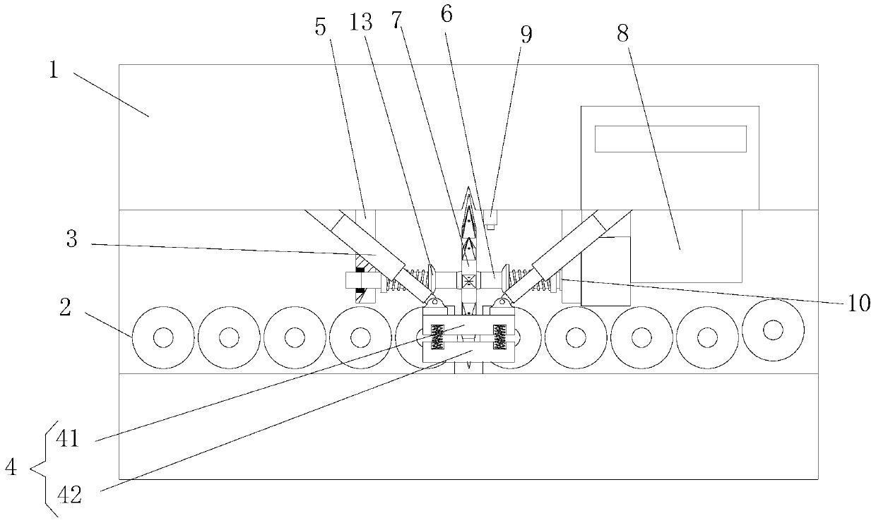 Plastic woven bag stitch removing equipment