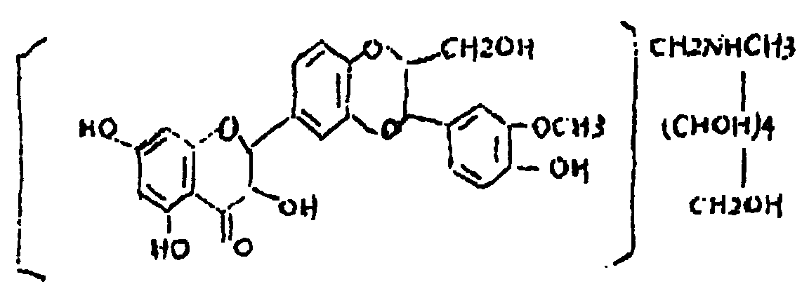 Silicibinin-N-methylglucamine disperser for treating hepatitis, and its prepn. method
