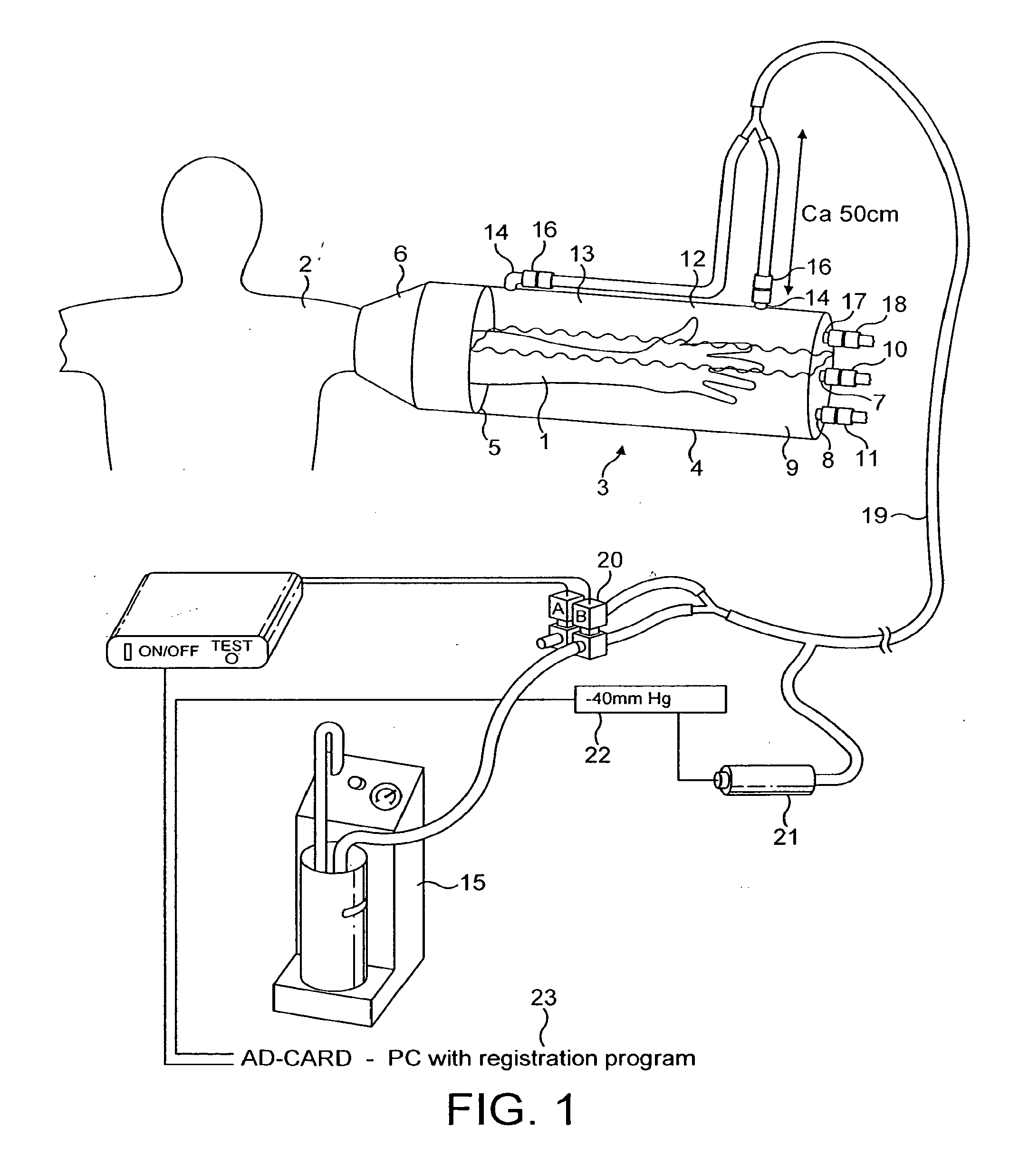 Device for applying a pulsating pressure to a local region of the body and the applications thereof