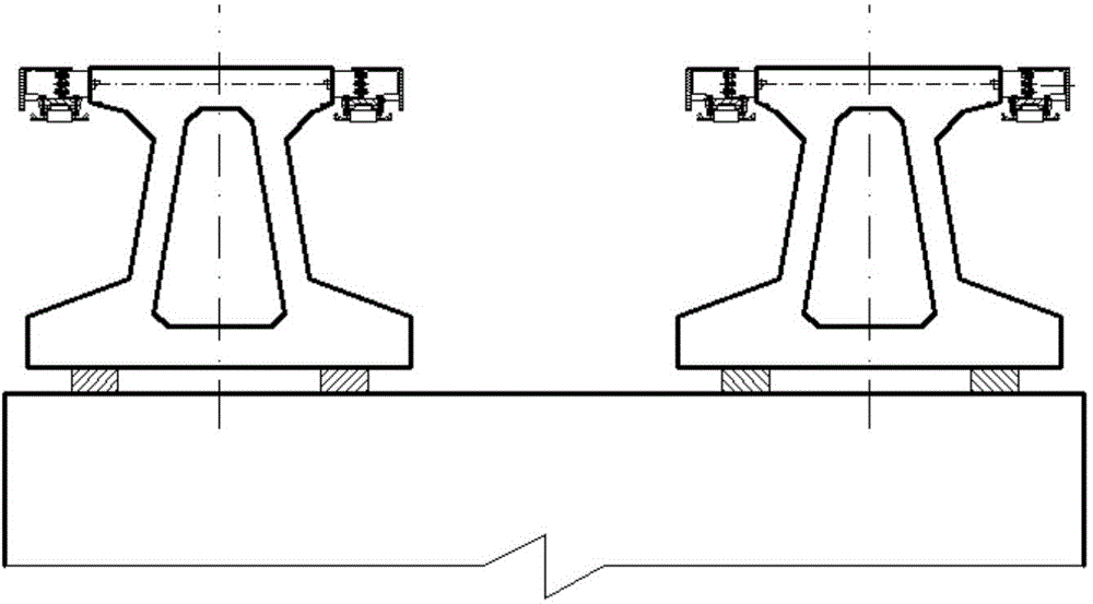 Rail holding type electromagnetic suspension track traffic box girder