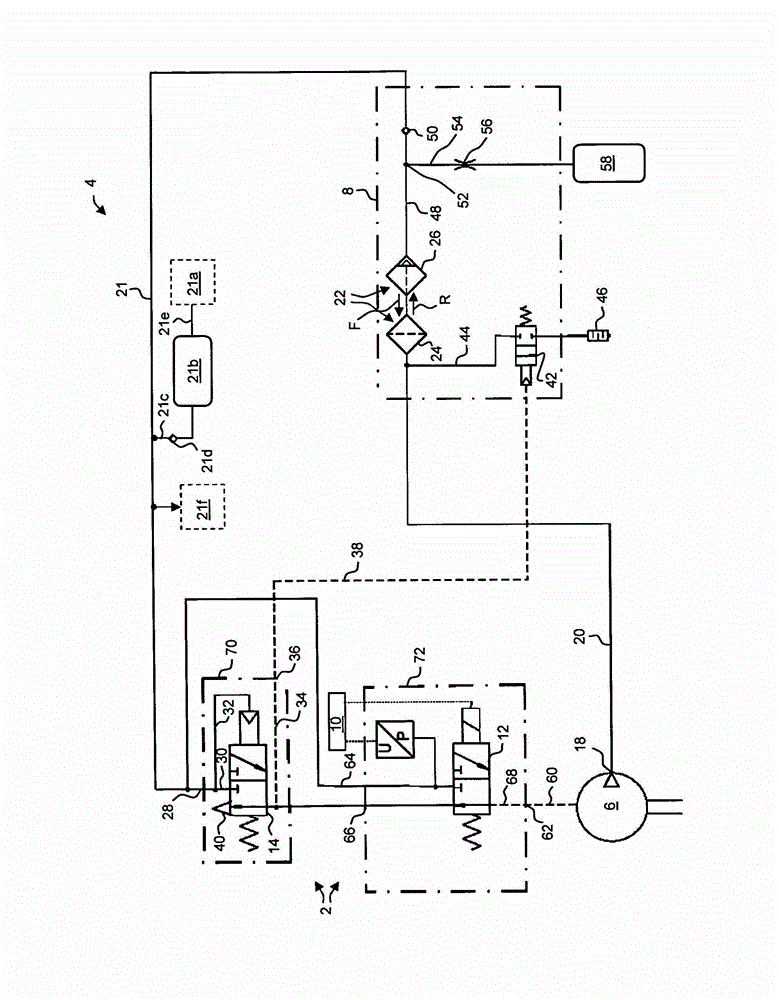 Device, method, and system for compressed air control and compressed air supply