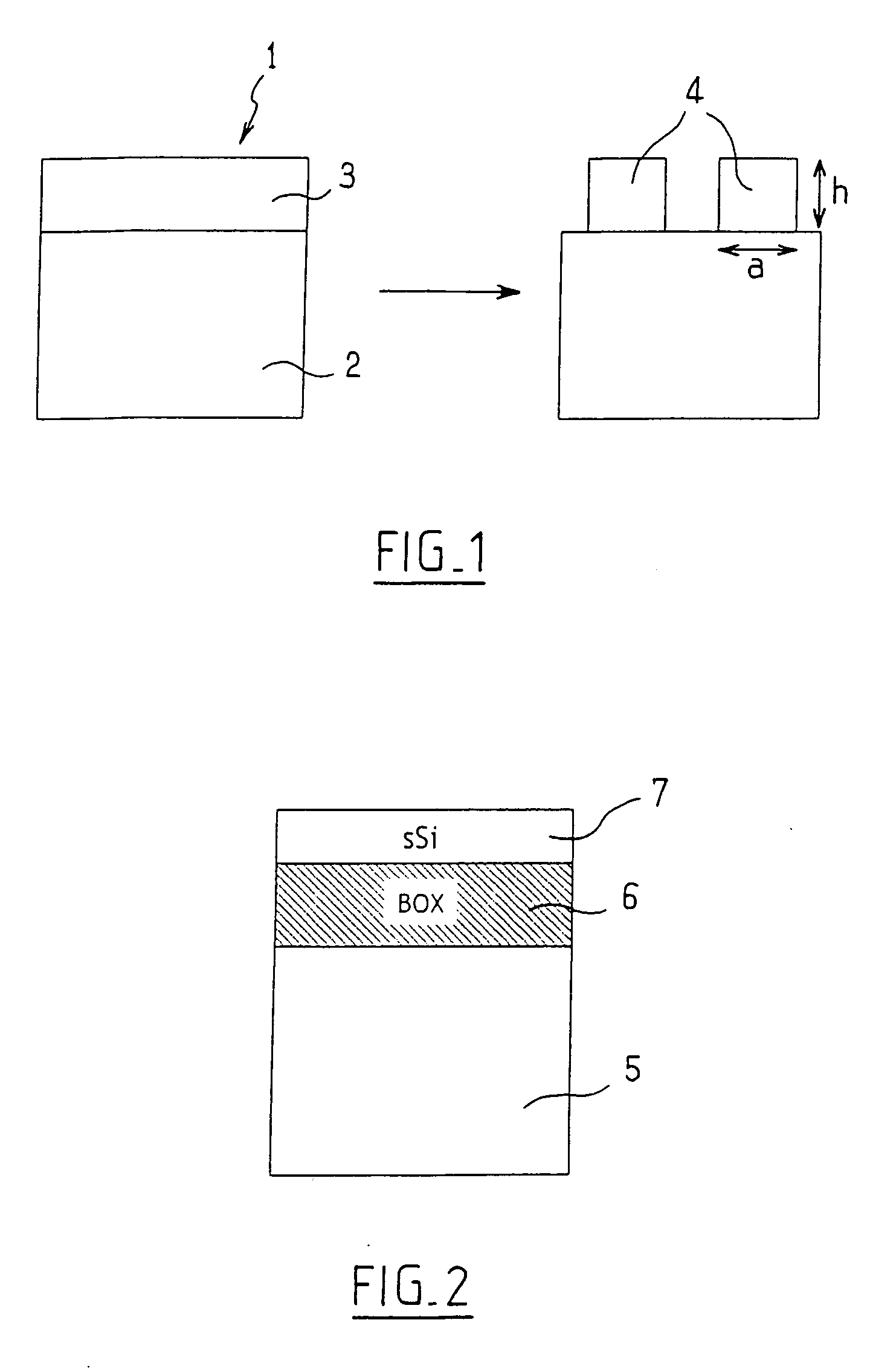Process for holding strain in an island etched in a strained thin layer and structure obtained by implementation of this process