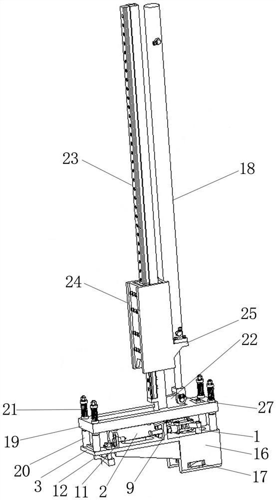 Grabbing structure for automatically grabbing pipe rod, lifting device of grabbing structure and equipment thereof