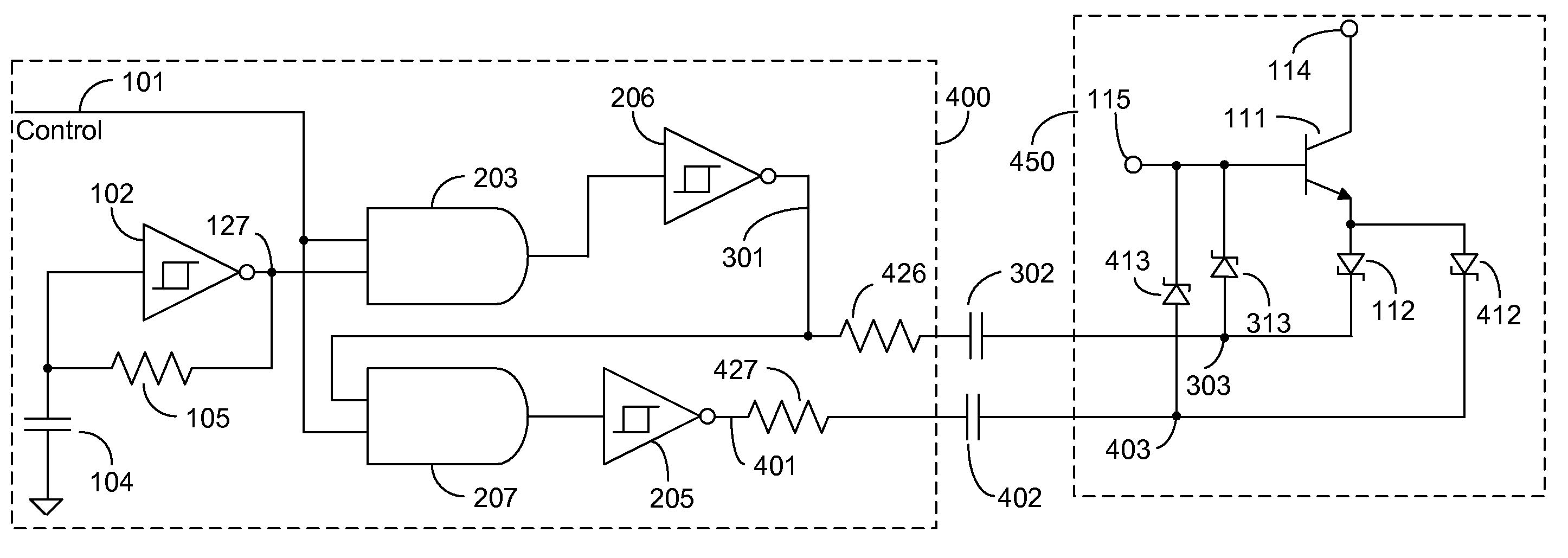 Charge limited high voltage switch circuits