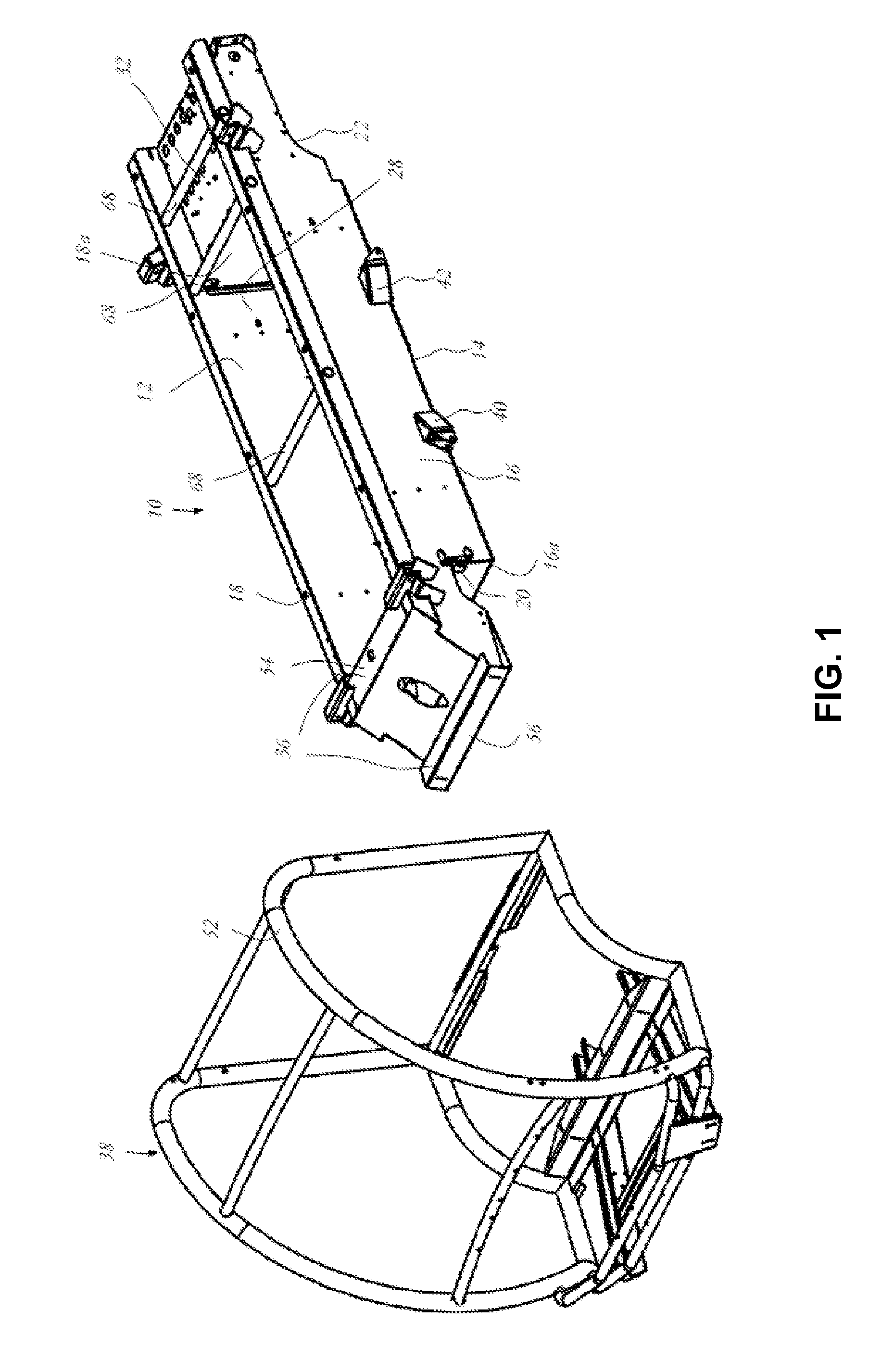Vehicle monocoque body assembly