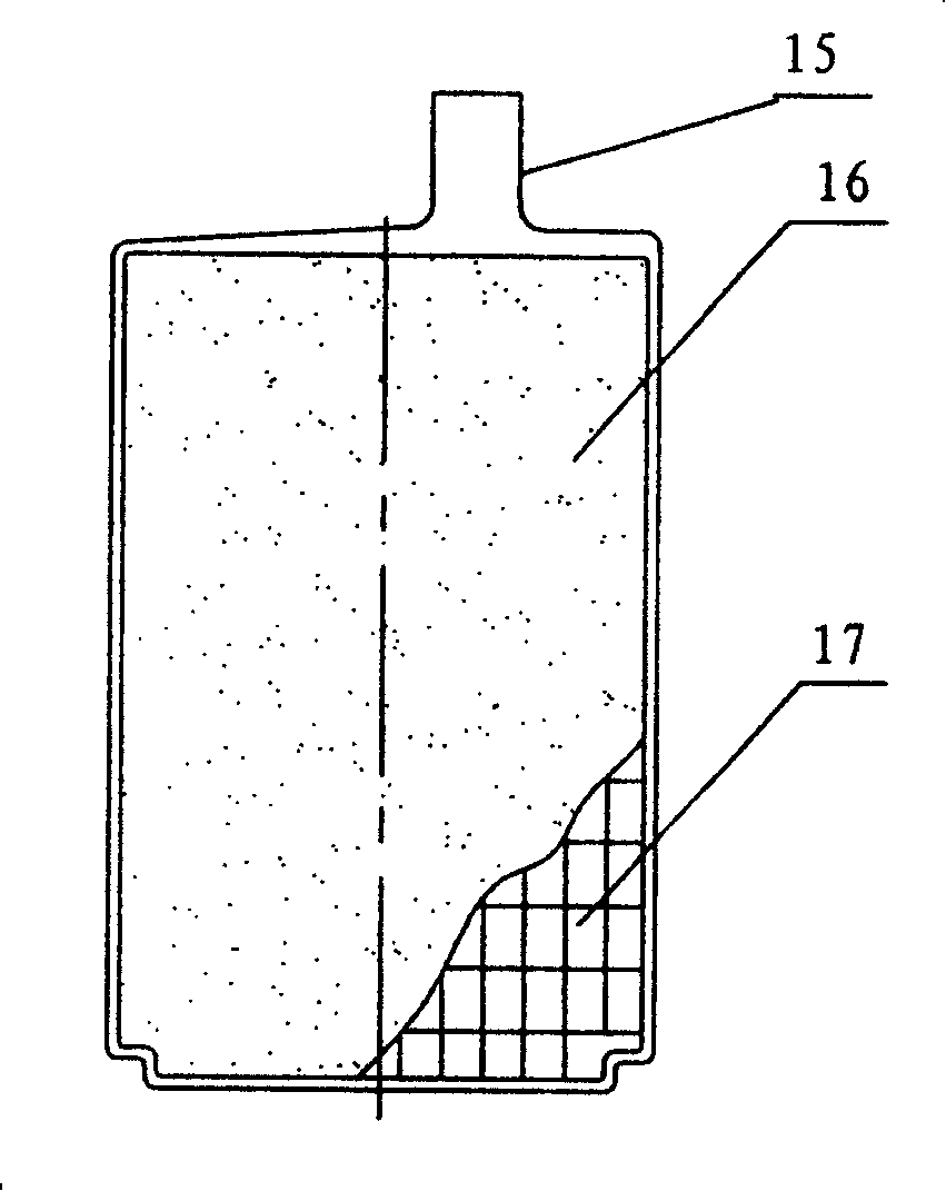 Valve control type lead acid accumulator for metro vehicle