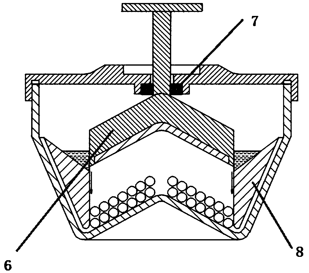 Medical cotton ball storage tank with cotton ball extruding and wetting mechanism