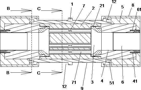 Connector structure of cable