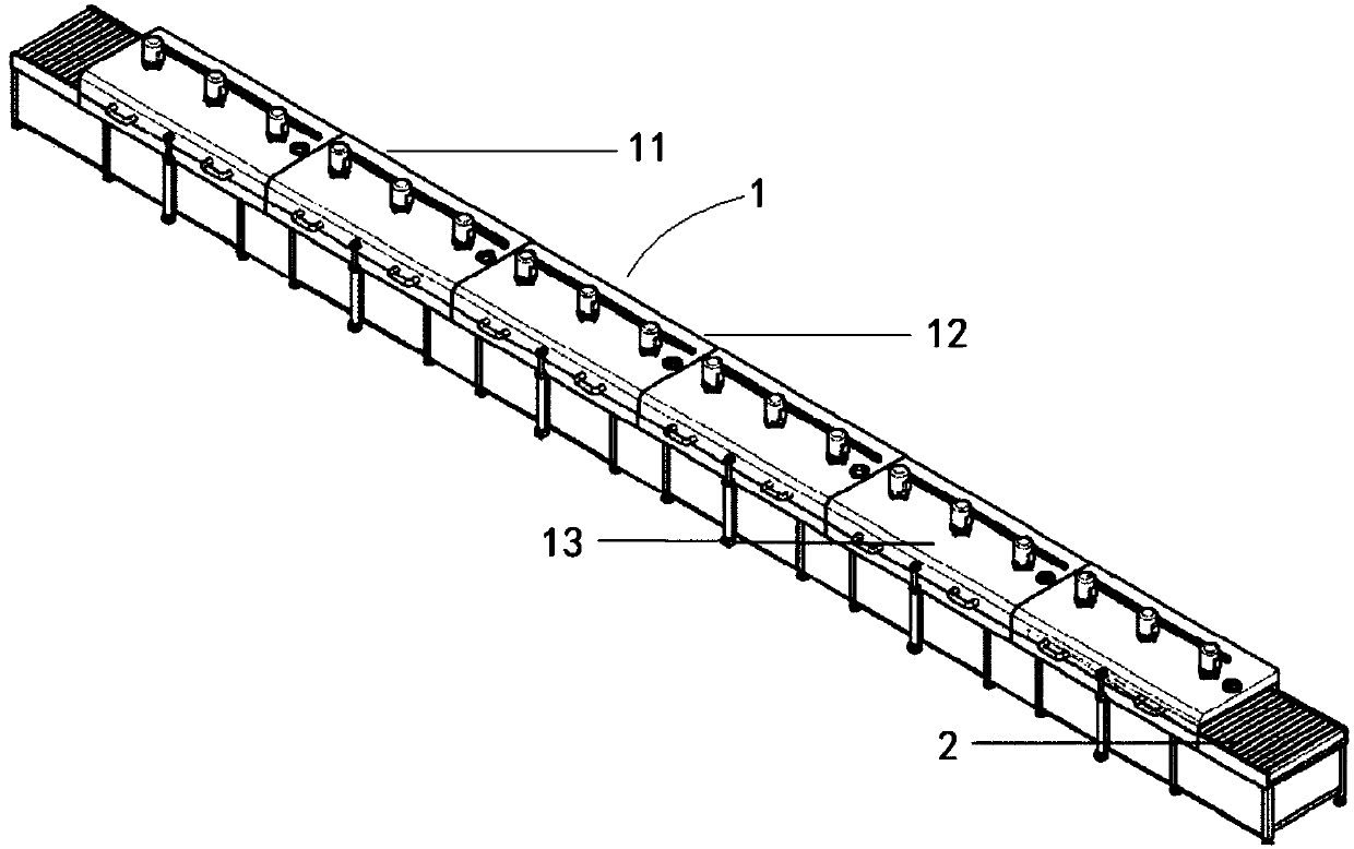 Efficient sintering furnace and production device of lithium iron phosphate