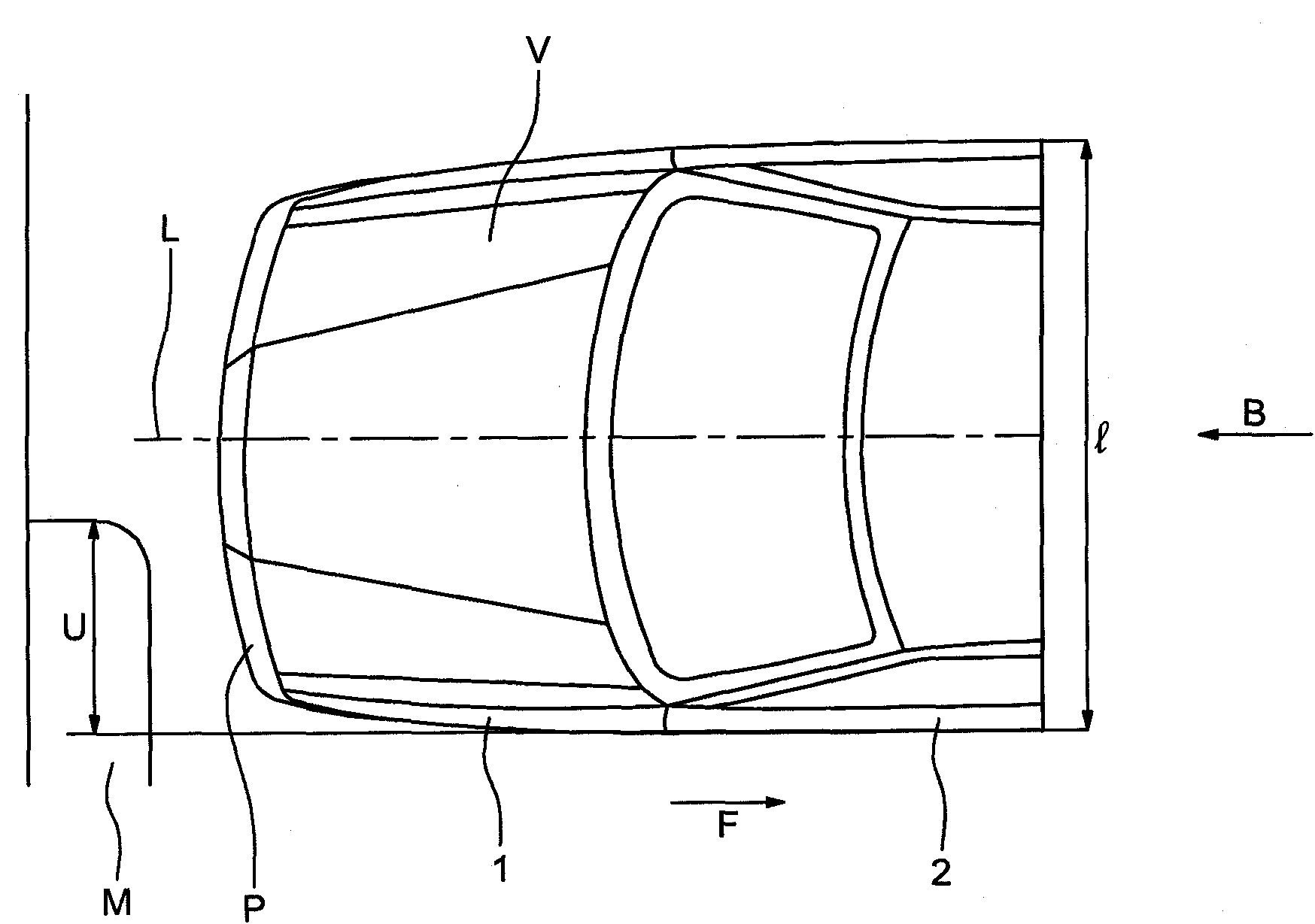 Bodywork element with means of limiting intrusion of this element in event of impact therewith