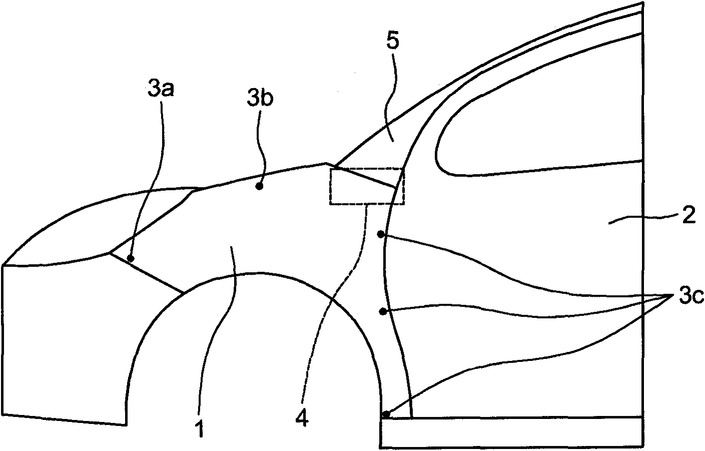 Bodywork element with means of limiting intrusion of this element in event of impact therewith