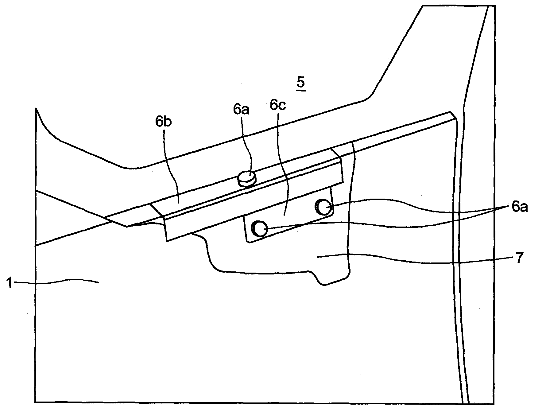 Bodywork element with means of limiting intrusion of this element in event of impact therewith