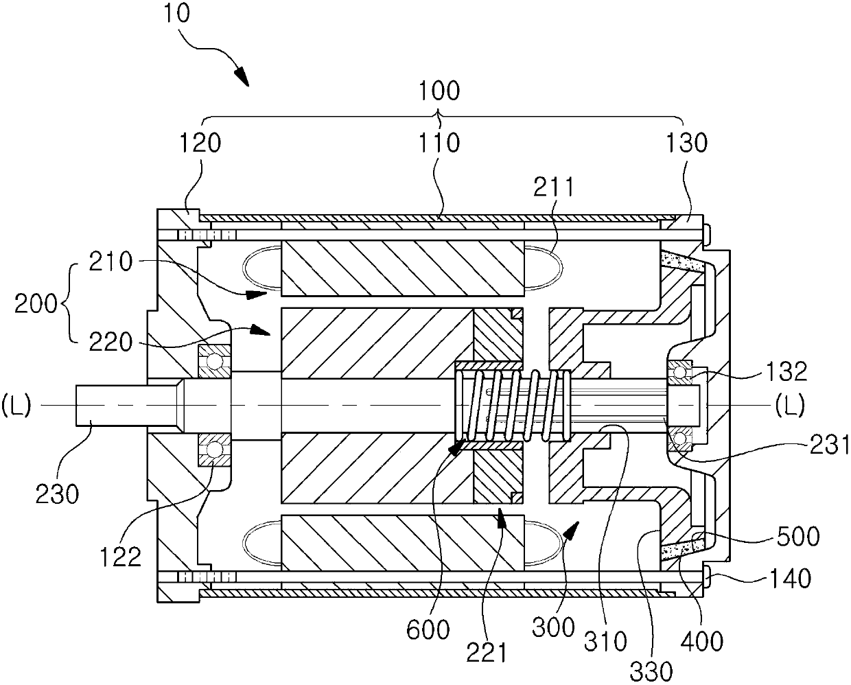 Electric brake motor