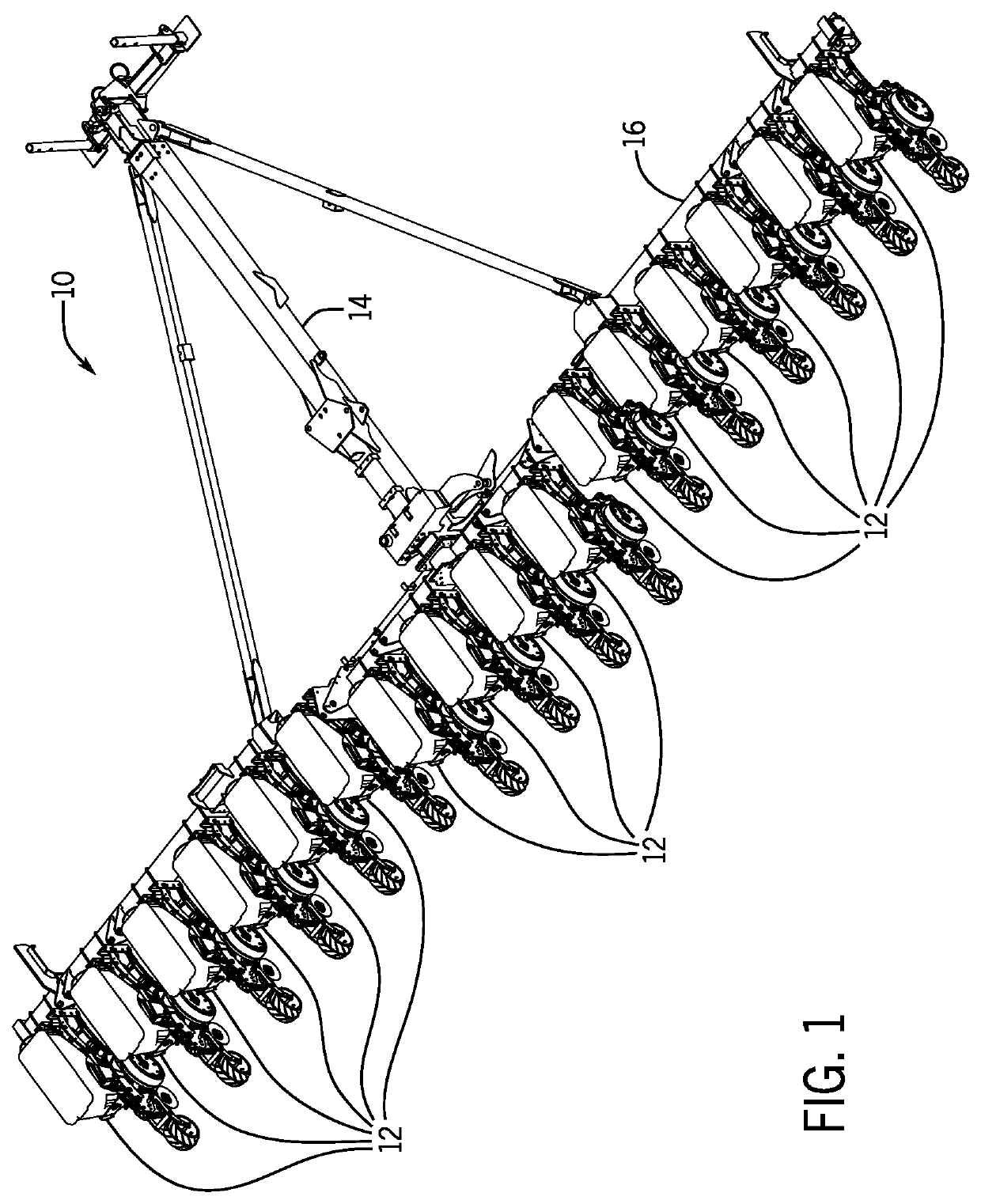 Particle delivery system of an agricultural row unit