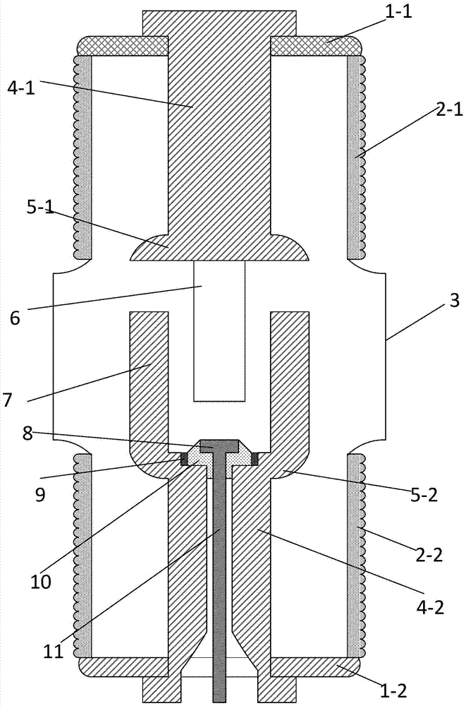 A Surface Breakdown Type Two Pairs of Rod Structure Triggered Vacuum Switch