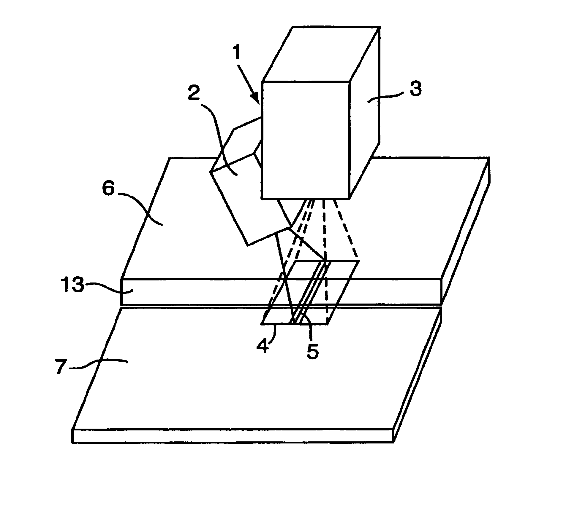 Method and apparatus for following and inspecting an edge or border