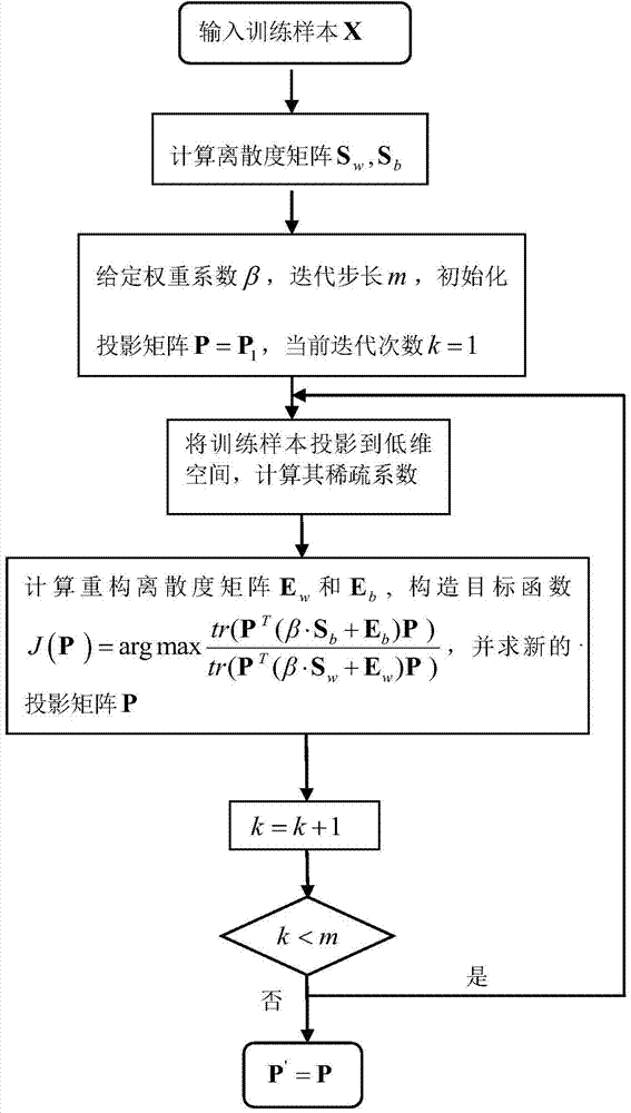 Image characteristics extracting method based on combination of SRC-DP and LDA