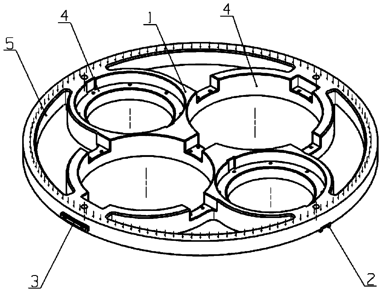 A flange structure suitable for underwater electromagnetic ejection device