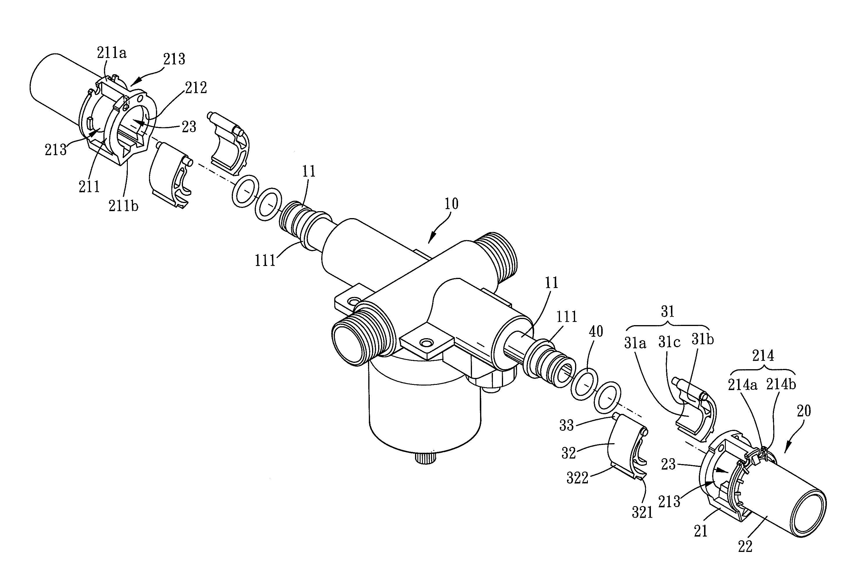 Quick connector adapted for a male adapter to connect thereto