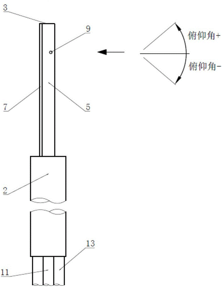 Steady temperature pressure combined probe for measuring transonic speed two-dimensional flow field