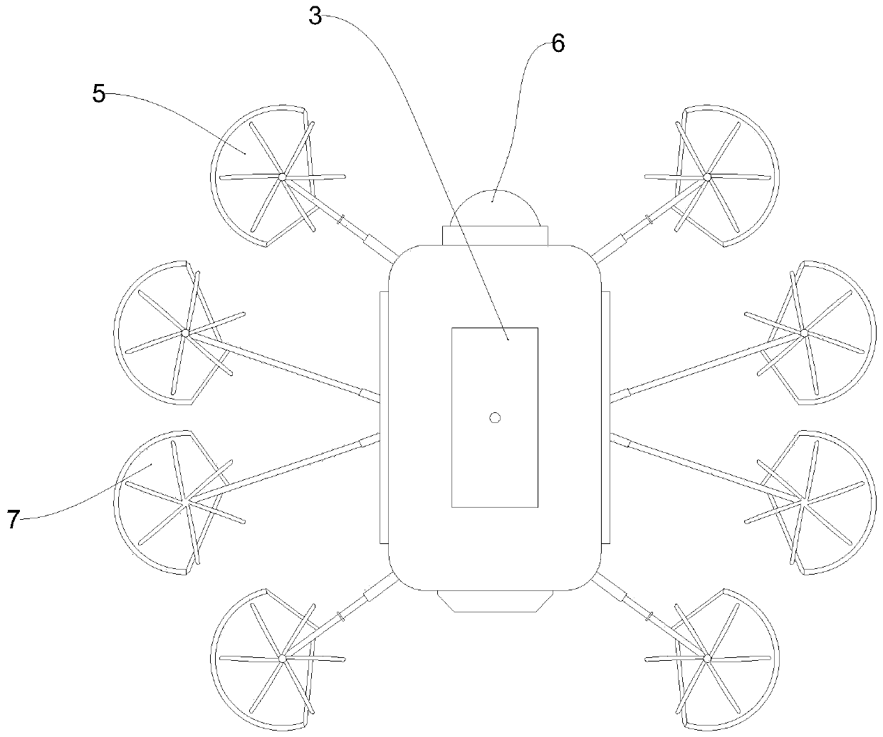 Multi-rotor aircraft with variable rotors