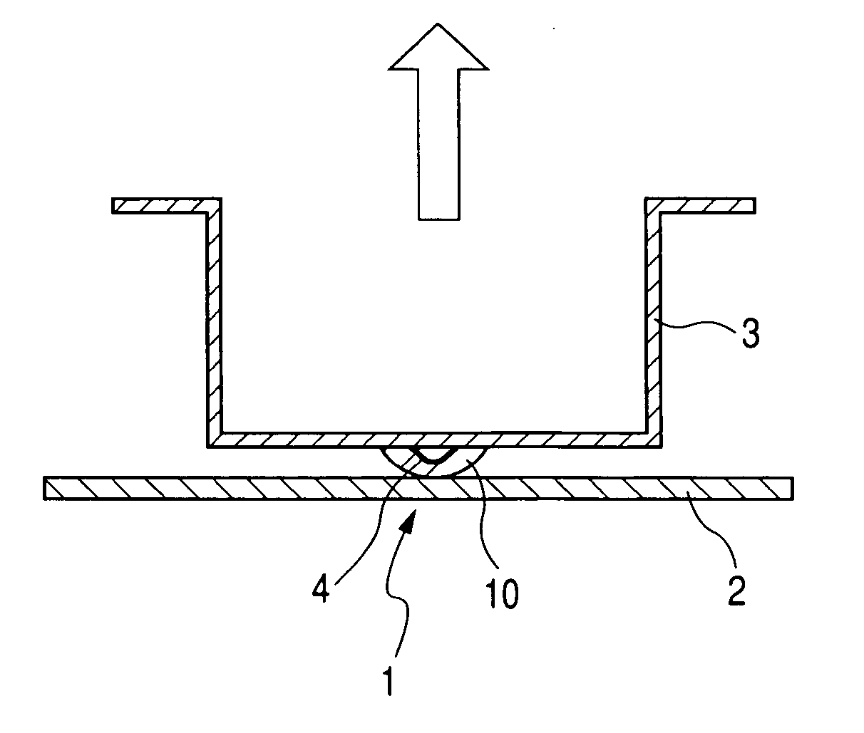 Method for inhibiting damage due to arc between electrical contacts