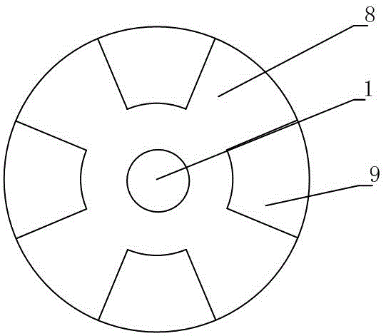 Flywheel-type motor for diesel engine