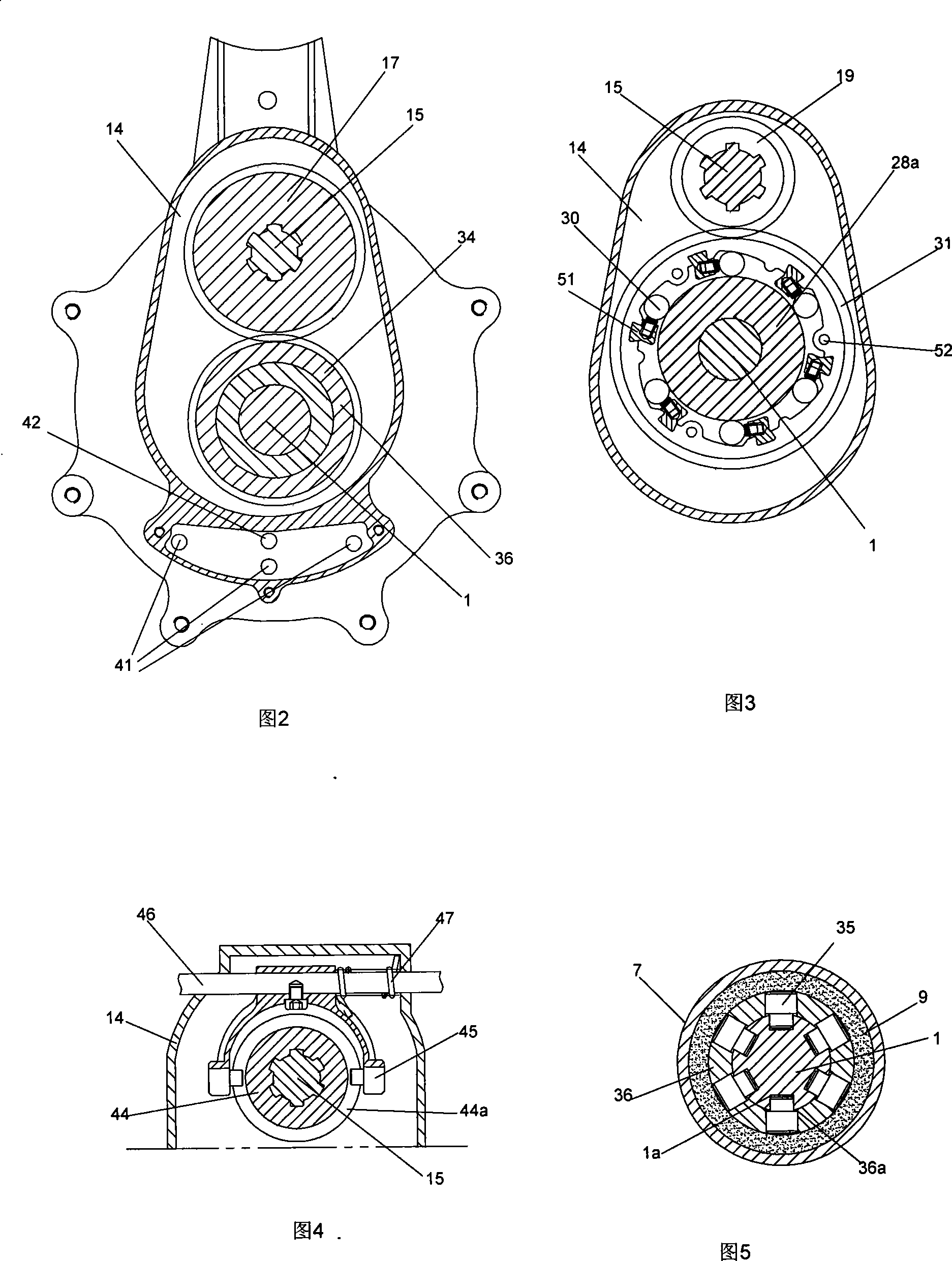 Automatic speed changing electric driven hub