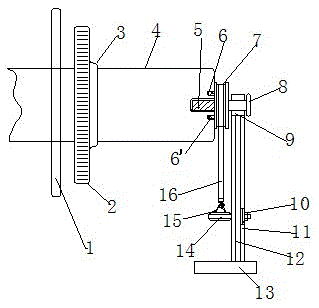 Improved beaming device for sizing machine