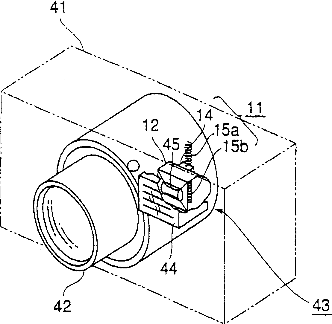 Flash device, camera with said flash device and control method for said camera